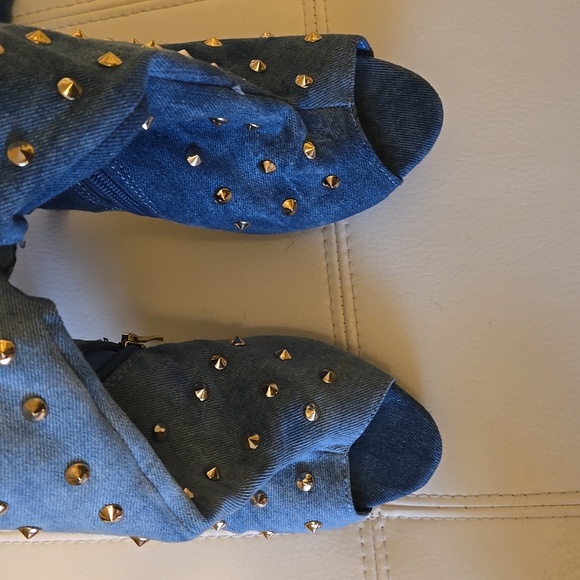 GoJane jean studded over the knee, high-heeled boots - Picture 11 of 12